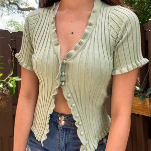 Dreaming of Lu Women's Cropped Cardigan